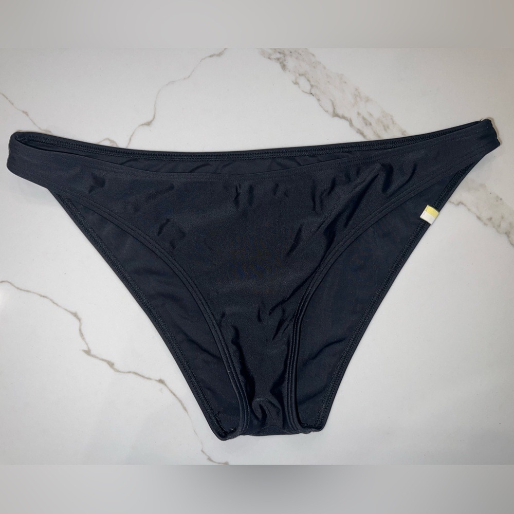 Summersalt Black Bikini Bottom Women Size 4 Recycled Swimwear Low Rise Solid